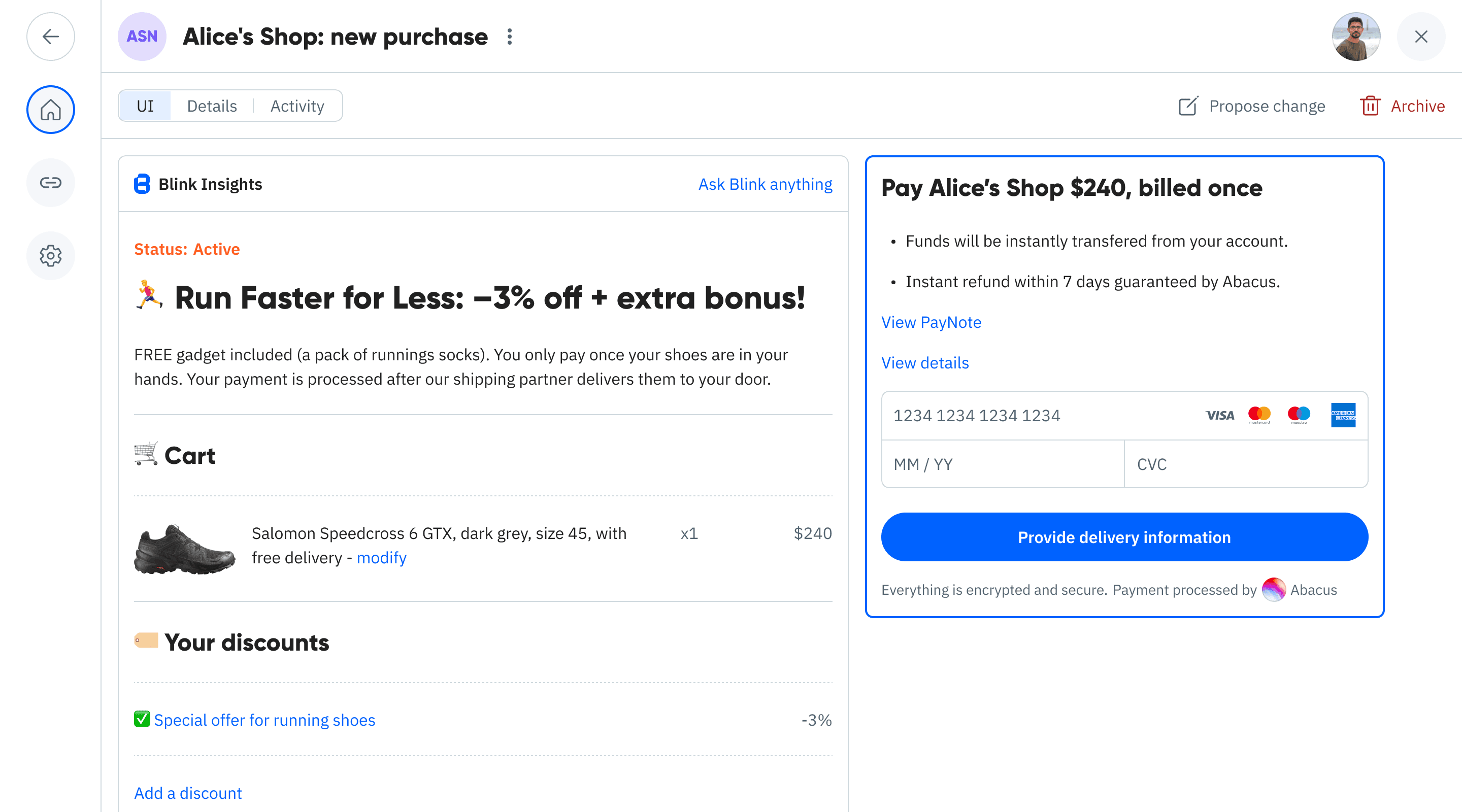 Special offer prepared preview